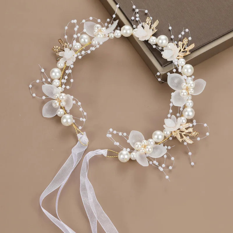 Elegant Girls' Headbands - Perfect for Confirmation, Baptism, Flower Girls, Bridesmaids - A Timeless Headdress of Sophisticated Beauty"