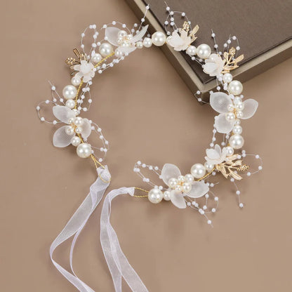 Elegant Girls' Headbands - Perfect for Confirmation, Baptism, Flower Girls, Bridesmaids - A Timeless Headdress of Sophisticated Beauty"