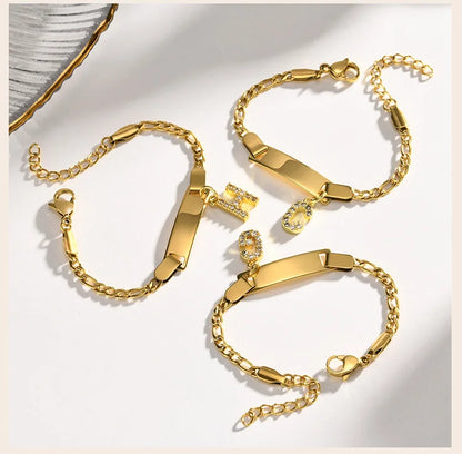 Shine Bright: Personalized Crystal Name Bracelet for Cherished Little Ones!