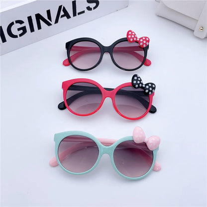Girls Cat Eye Sunglasses with Bowknot | Kids UV400 Gradient Sun Glasses | Cute Fashion Eyewear for Children!