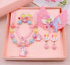 Magical Unicorn Jewelry Set: 8-Piece Beaded Collection for Girls - Perfect Party Jewelry and Children's Gift!