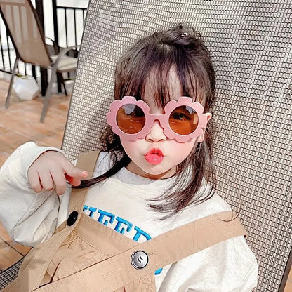 Cute Flower Kids Sunglasses 🌼 | Candy Color UV Protection Shades for Girls & Boys | Toddler Outdoor Summer Glasses