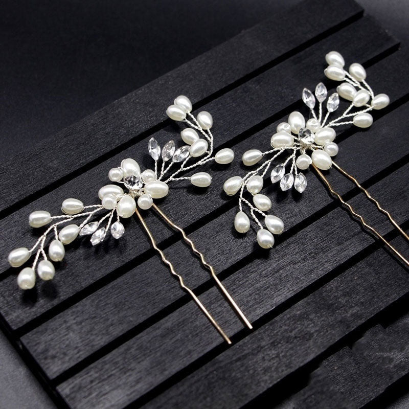 Exquisite Crystal Pearl Hair Accessories - Unleash Your Inner Beauty with Dazzling Hairpins, and More!