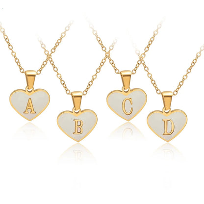 Elegance in Letters: A-Z Initials Alphabet Pendant Necklace Jewelry for Girls, Teens, and Women with Heart,  Anti-Allergic Letter Choker! - Kids Jewellery Shop