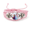 Unlock the Magic with Our Elsa and Anna Frozen Princess Leather Bracelets!