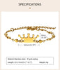 Royal Charm: Personalized Name Crown Bracelet for Kids - a Non-Allergic Crown Jewel for Birthday and Christening Gifts
