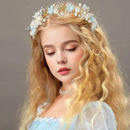 Elegant Girls' Headbands - Perfect for Confirmation, Baptism, Flower Girls, Bridesmaids - A Timeless Headdress of Sophisticated Beauty"