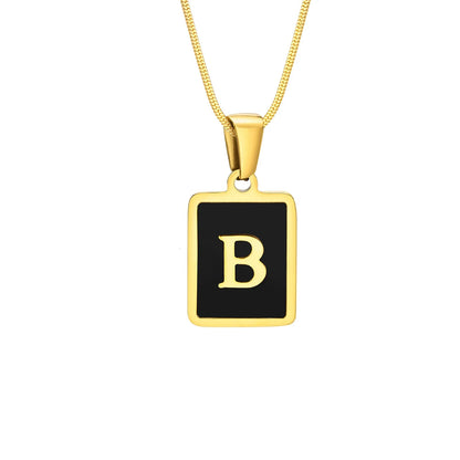 Personalised Stainless Steel Initial Letter Necklace | Unisex Alphabet Pendant | Birthday & Special Occasion Gift!