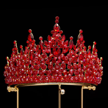 Baroque Opulence: Luxury Crystal Tiaras Pageant Diadems - Headbands that Redefine Elegance in Hair Accessories!