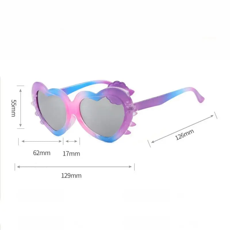 Girls Heart Shaped Sunglasses | Kids Beach, Travel & Outdoor Play Sun Shades!