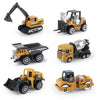 Build, Play, Explore: 6pcs Alloy Engineering Truck Toy Set - Classic Construction Models - Perfect Birthday Gifts for Little Builders!