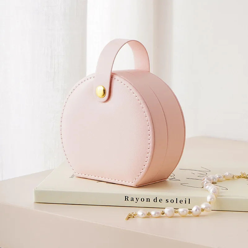 Stylish Travel Jewellery Box for Girls | Portable Jewellery Organiser Case | Necklace, Earring & Ring Storage Gift