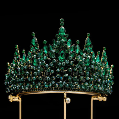 Baroque Opulence: Luxury Crystal Tiaras Pageant Diadems - Headbands that Redefine Elegance in Hair Accessories!