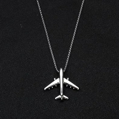 Boys’ Aircraft Pendant Necklace | Hip Hop Airplane Necklace | Trendy Fashion Jewellery & Gift