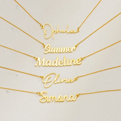 Elevate Your Style: Personalized Name Pendant Necklace Jewelry! Perfect for Girls, Teens, and Women!