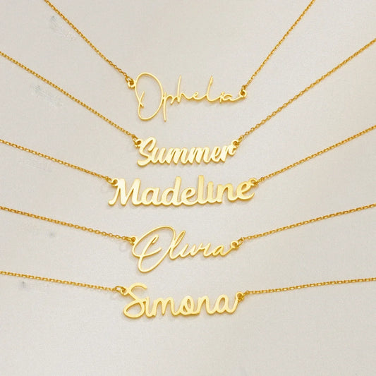 Elevate Your Style: Personalized Name Pendant Necklace Jewelry! Perfect for Girls, Teens, and Women!