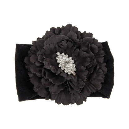 Baby Girls Pearl Flower Lace Headbands | New-born & Toddler Soft Elastic Hair Accessories!