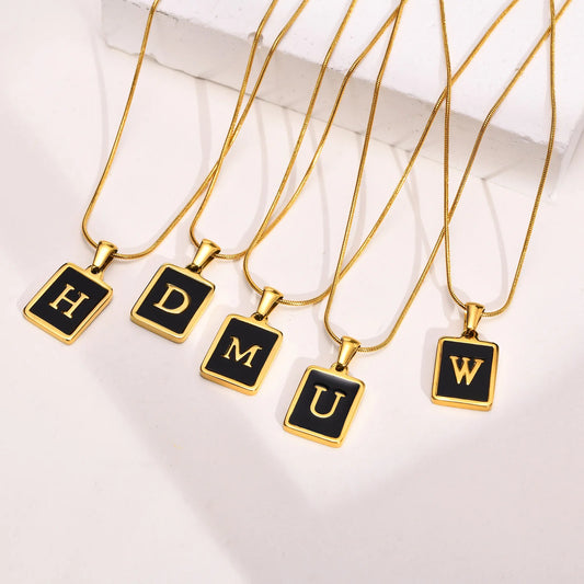 Personalised Stainless Steel Initial Letter Necklace | Unisex Alphabet Pendant | Birthday & Special Occasion Gift!