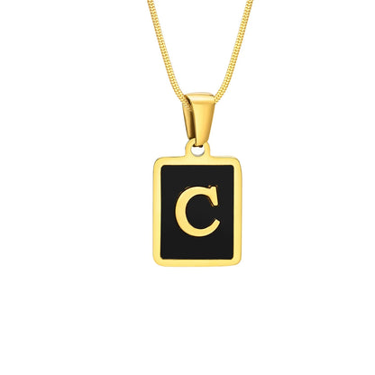 Personalised Stainless Steel Initial Letter Necklace | Unisex Alphabet Pendant | Birthday & Special Occasion Gift!