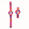 Brighten Her Day with our Colourful Smiley Face and Daisy Flower Quartz Watch for Girls!