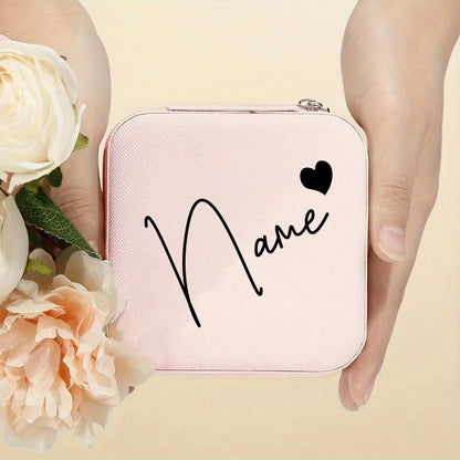 Personalised Name Travel Jewellery Box | Custom Jewellery Case Organiser for Girls | Portable Jewellery Storage Birthday Gift!
