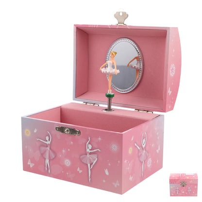 Twirling Ballerina Musical Jewellery Box for Girls – Spacious Storage with Mirror & Enchanting Melody | Christmas & Birthday Gift!