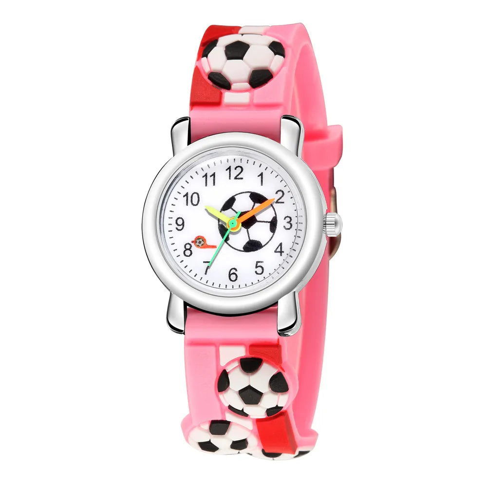 Football Sports Watch for Kids ⚽ | Boys & Girls Wristwatch ⌚ | Stylish Timepiece Gift for Children 🎁