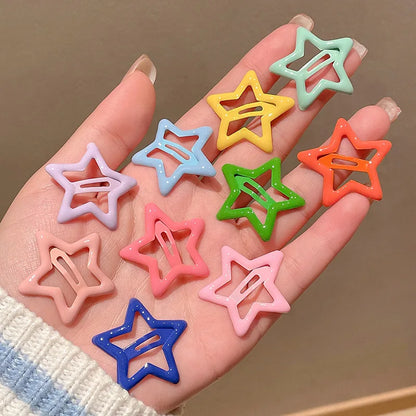 10PCS Cute Girls Hair Accessories Set – Rainbow Color Hair Clips & Toddler Hair Pins | Kids Headdress for Daily & Party Wear 🌈💖