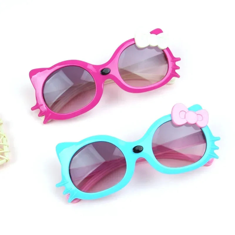 Girls’ Cat Eye UV400 Sunglasses – Cute Cat-Shaped Summer Eyewear for Kids | Outdoor Sun Protection Shades for Girls!