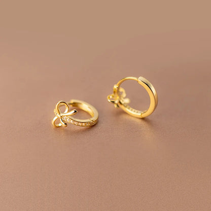 Charm Personified: Bow Tie Hoop Earrings for Girls, Teens, and Women! - Kids Jewellery Shop