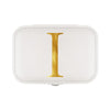 Luxurious Gold Letters White Jewellery Case: Elevate Your Organizational Style!