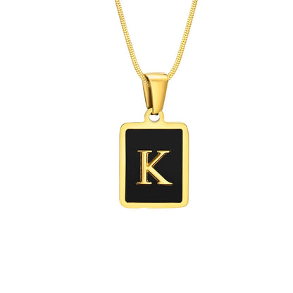 Personalised Stainless Steel Initial Letter Necklace | Unisex Alphabet Pendant | Birthday & Special Occasion Gift!