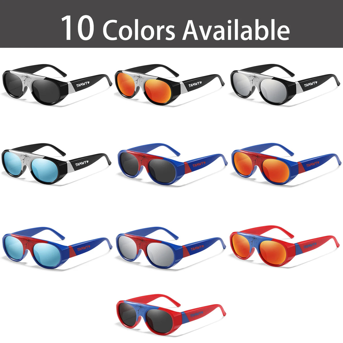 Kids UV400 Sunglasses for Boys & Girls | Flexible Polycarbonate Frame & Lenses | Outdoor Beach Sport Shades Under 8!
