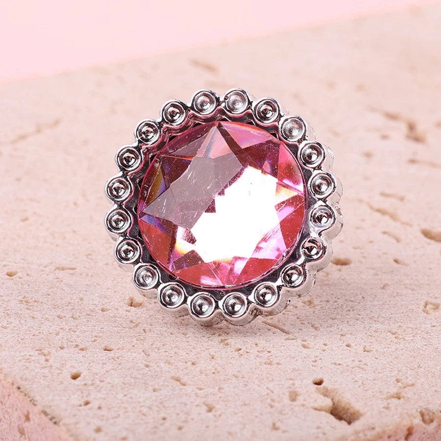 Colourful Rhinestone & Gemstone Adjustable Ring for Kids | Sparkly Dress-Up & Role-Play Jewellery | Girls Pretend Ring!