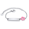 Cherish Every Moment: Personalized Baby Name Bracelet with Cute Flower Detail - Ideal Gift for Girls and Boys on Birthdays!