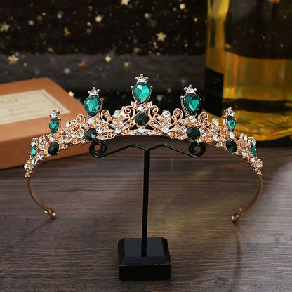 Princess Crystal Tiara Headband 👑 | Sparkling Crown for Girls – Prom, Pageant, Wedding & Party Hair Accessories!