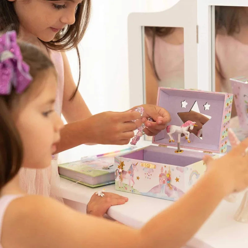 Magical Moments: Musical Jewellery Box with Rotating Unicorn - The Perfect Music Box for a Magical Birthday!