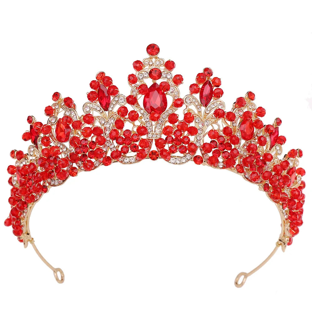 Radiant Elegance: Luxury Handmade Crystal Tiara Headdress for Bridesmaids, Pageants, Prom, and Special Occasions!