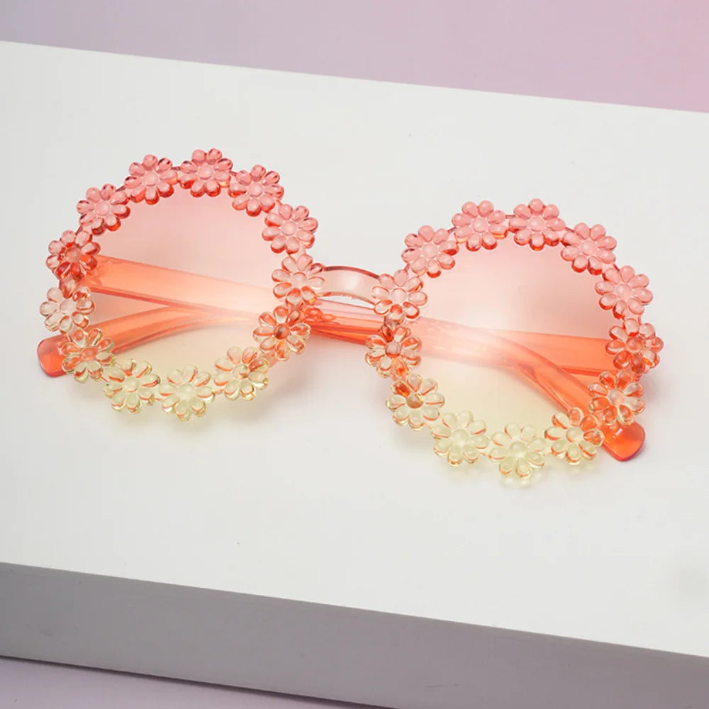 UV400 Petal Sunglasses for Kids – Comfortable Baby & Toddler Protective Eyewear, Cute Round Frame Outdoor Shades!