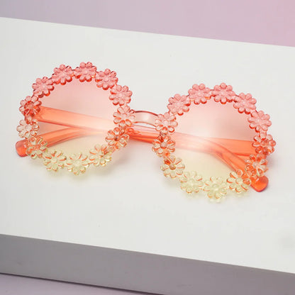 UV400 Petal Sunglasses for Kids – Comfortable Baby & Toddler Protective Eyewear, Cute Round Frame Outdoor Shades!