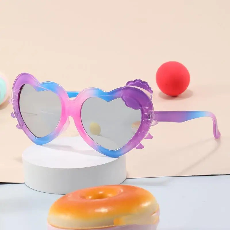 Girls Heart Shaped Sunglasses | Kids Beach, Travel & Outdoor Play Sun Shades!