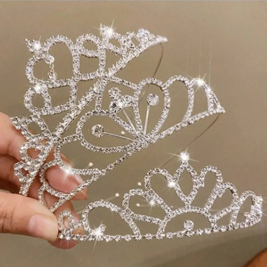 Children’s Princess Crown Crystal Tiara – Girls Hair Accessories | High-End Performance & Birthday Gift!