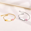Cherish Every Moment: Personalized Baby Name Bracelet with Cute Flower Detail - Ideal Gift for Girls and Boys on Birthdays!