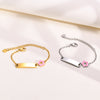 Blossoms of Love: Engravable Baby Bracelet - Personalized Gift for Girls and Boys - Ideal for Birthdays and Christenings!