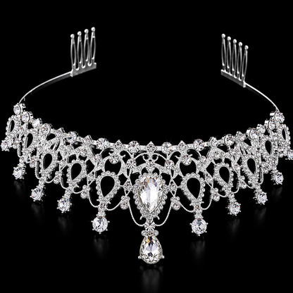 Elegant silver tiara for birthday celebrations