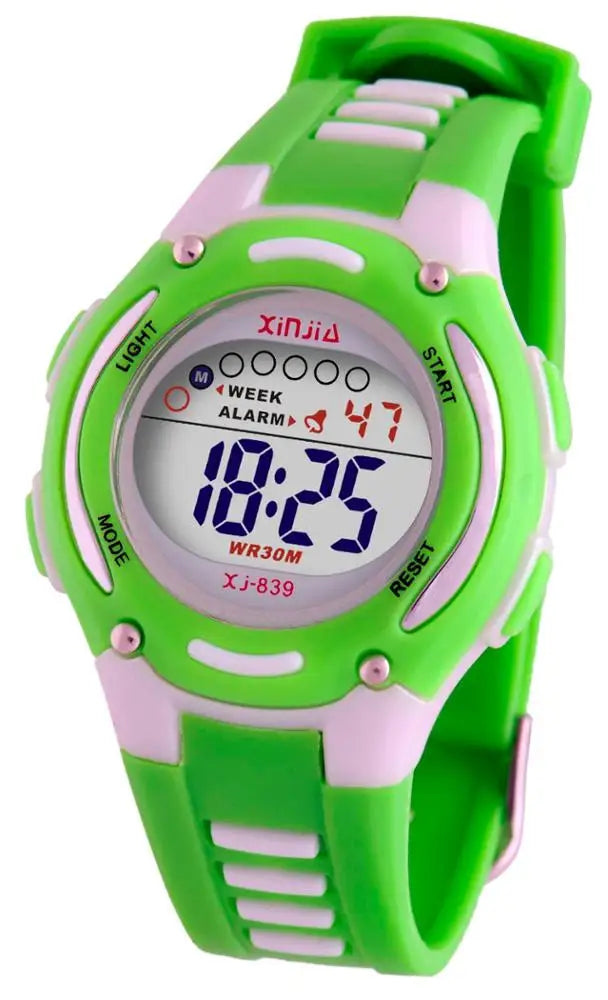 Waterproof sports watch designed for active boys and girls.