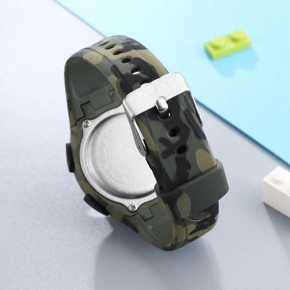 Army green outdoor sports watch for boys.