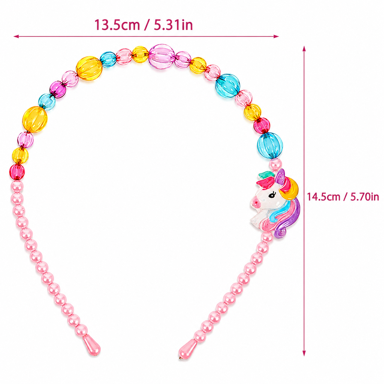 Unicorn headband hair clips and hairbands accessory set