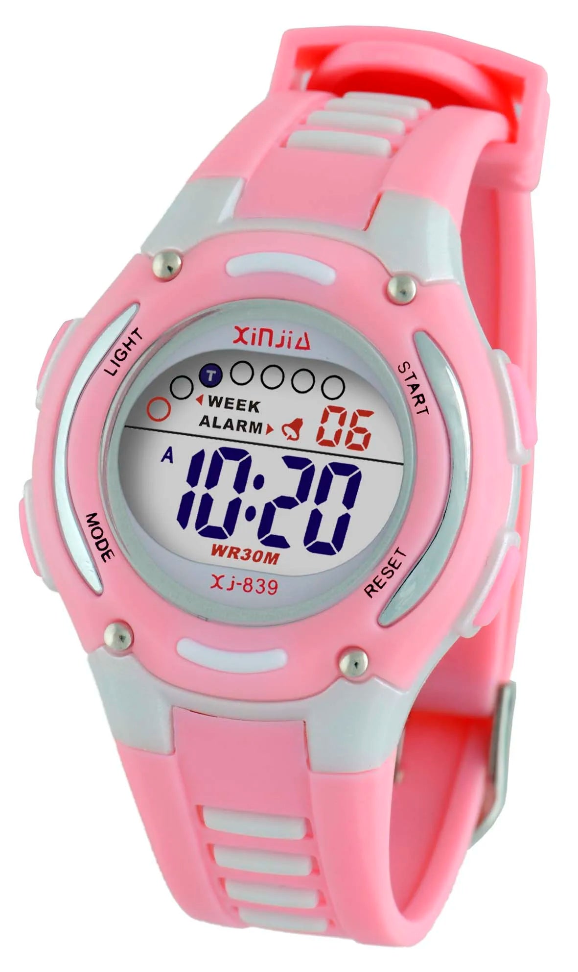Children's digital wristwatch with easy-to-read LED display.