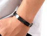 Elevate His Style: High-Quality Stainless Steel Multi-Color Leather Bracelet - Present for Boys with a Taste for Elegance